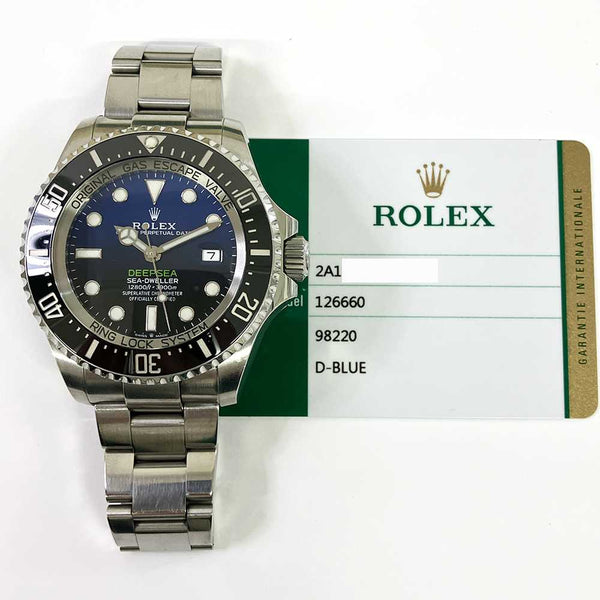 Rolex Sea-Dweller Deepsea 126660 D-Blue Dial Feb 2020