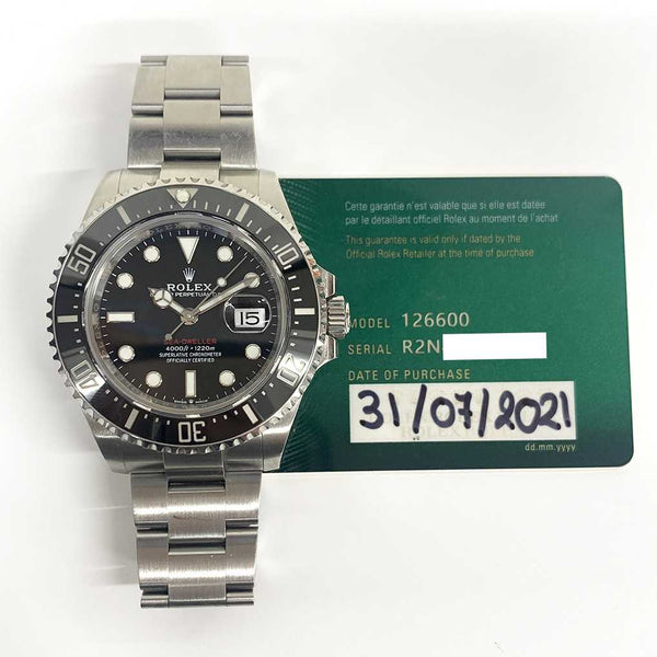 Rolex Sea-Dweller 126600 Black Dial Jul 2021