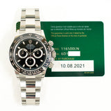 2 Rolex Cosmograph Daytona 116500LN Black Dial Aug 2021