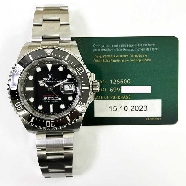 Rolex Sea-Dweller 126600 Black Dial Oct 2023