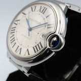 Cartier Ballon Bleu 42mm W69012Z4 Silver Roman Dial May 2010 - View 4