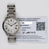 Cartier Ronde Must de Cartier 42mm WSRN0034 Silver Roman Dial May 2025 - View 2