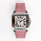 Cartier Santos 100 W20106X8 Silver Roman Dial Jun 2014