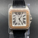 Cartier Santos 100 W20107X7 White Roman Dial Aug 2013