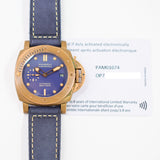 Panerai Submersible Bronzo 42mm PAM01074 Blue Dial Jun 2021