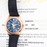 Patek Philippe Annual Calendar 5396R-015 Blue Dial Sep 2021
