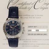 Patek Philippe Annual Calendar Chronograph 5961P-001 Blue Dial Jan 2012 - View 2