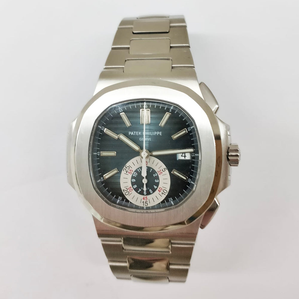 Patek Philippe Nautilus Flyback Chronograph 5980/1A-001 Blue Dial