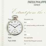 Patek Philippe Pocket Watch Patek Pocket Watch Circa 1936 White Dial Aug 1936 - View 2