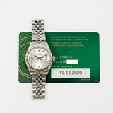 Rolex Lady Datejust 279174 Silver Star Diamond Dial Dec 2020