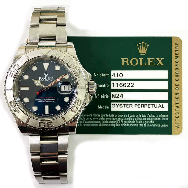 Rolex Yacht Master 116622 Blue Dial May 2013