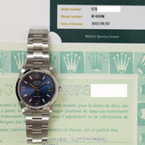 Rolex Air-King 34mm 14000M Blue Dial Feb 2003 - View 2