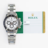 Rolex Cosmograph Daytona 116500LN White Dial Dec 2018