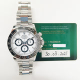 Rolex Cosmograph Daytona 116500LN White Dial Mar 2021