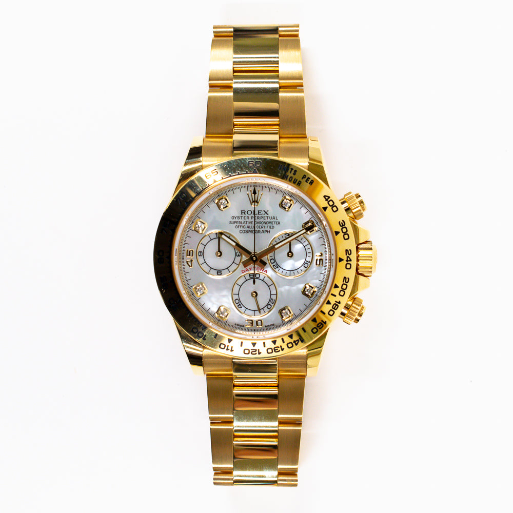 Rolex Cosmograph Daytona 116508NG White MOP Diamond Dial Aug 2020