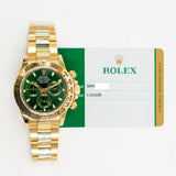 Rolex Cosmograph John Mayer Daytona 116508 Green Dial Aug 2018