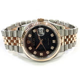 Rolex Datejust 116231 Black Jubilee Diamond Dial Sep 2007