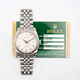 Rolex Datejust 116234 Silver Jubilee Diamond Dial Apr 2009