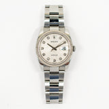 Rolex Datejust 116234 Silver Jubilee Diamond Dial Mar 2006