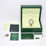 Rolex Datejust 116334 Silver Blue Arabic Dial Mar 2010