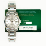 Rolex Datejust 126200 Silver Dial Jan 2021