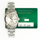 Rolex Datejust 126200 Silver Dial Jul 2020