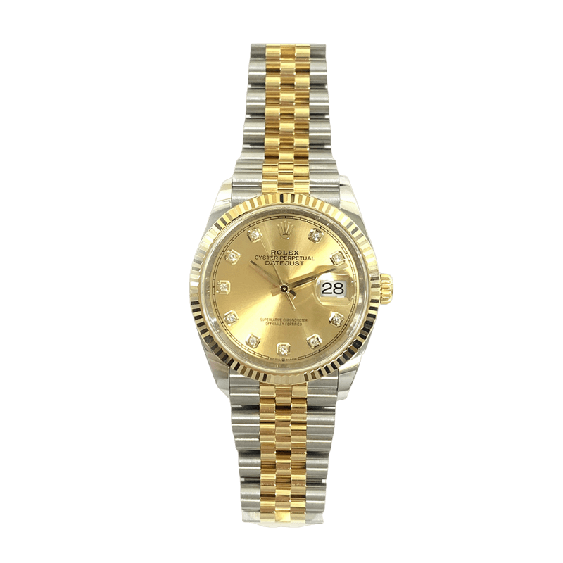 Rolex datejust champagne hotsell