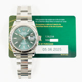 Rolex Datejust 126234 Mint Green Dial Jun 2025