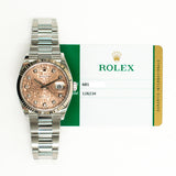 Rolex Datejust 126234 Pink Jubilee Diamond Dial Jul 2020