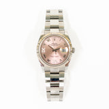 Rolex Datejust 126234 Pink "VI&IX" Diamond Dial Sep 2021