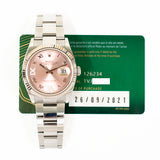 Rolex Datejust 126234 Pink "VI&IX" Diamond Dial Sep 2021