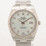 Rolex Datejust 126334 White MOP Diamond Dial Nov 2017