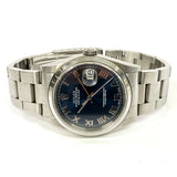 Rolex Datejust 16200 Blue Roman Dial Mar 2003