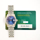 Rolex Datejust 278274 Blue Roman Dial Aug 2023