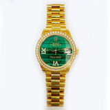Rolex Datejust 278288RBR Malachite ““VI&IX” Diamond Dial Sep 2020