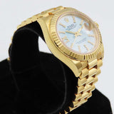 Rolex Datejust 28mm Yellow Gold 279178 Blue Tapestry Diamond Dial Mar 2022 - View 5