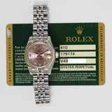 Rolex Datejust 31mm Steel and White Gold 179174G Pink Diamond Dial - View 2