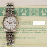 Rolex Datejust 31mm Steel and White Gold 68274 White Dial Oct 1994 - View 2