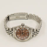 Rolex Datejust 31mm Steel and White Gold 79174G Pink Diamond Dial Oct 2000 - View 3