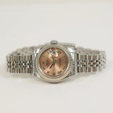 Rolex Datejust 31mm Steel and White Gold 79174 Pink Roman Dial Jan 2005 - View 3