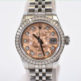Rolex Datejust 31mm Steel and Yellow Gold 179384RBR Pink Diamond Dial Feb 2015 - View 1