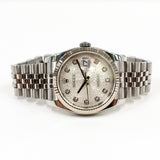 Rolex Datejust 36 116234G Silver Jubilee Diamond Dial Jul 2009