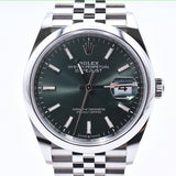 Rolex Datejust 36mm 126200 Mint Green Dial Nov 2022 - View 1