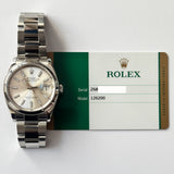 Rolex Datejust 36mm 126200 Silver Dial Aug 2019 - View 2