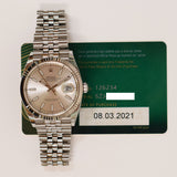 Rolex Datejust 36mm 126234 Silver Dial Mar 2021 - View 2