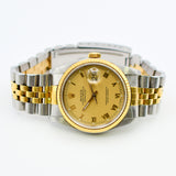 Rolex Datejust 36mm 16233 Champagne Roman Dial May 1990