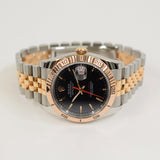 Rolex Datejust 36mm Steel and Rose Gold 116261 Black Dial Apr 2005 - View 3