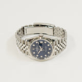 Rolex Datejust 36mm Steel and White Gold 126234G Blue Diamond Dial Aug 2022 - View 4