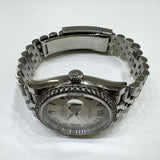 Rolex Datejust 36mm Steel and White Gold 126284RBR Silver VI&IX Diamond Dial Aug 2021 - View 4