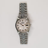 Rolex Datejust 36mm Steel and White Gold 16234 Mother of Pearl Arabic Dial Aug 1999 - View 1